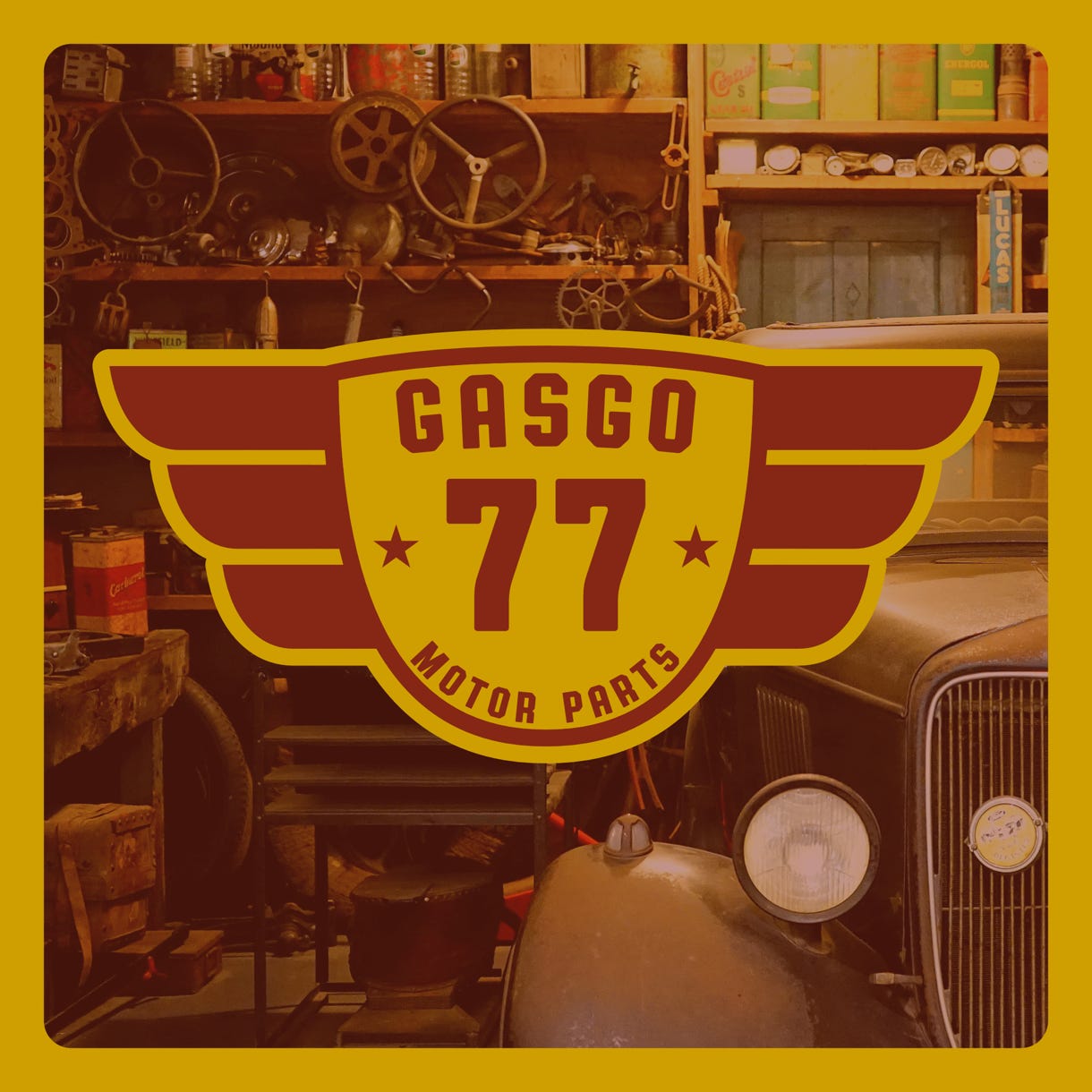 GasGo 77 - Quality Motor Parts Design with Background 