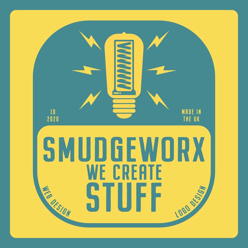 SwudgeWorx Light Bulb - Blue Version Logo Design